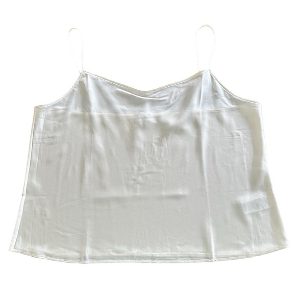 NEW J. CREW Factory Cream Shiny Camisole Shell Cami Size XXL - Picture 3 of 7